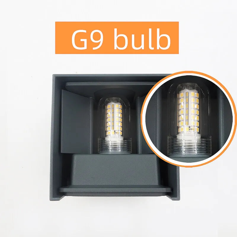 Modern LED Wall Lamp – Waterproof IP65 Aluminum with G9 Bulb