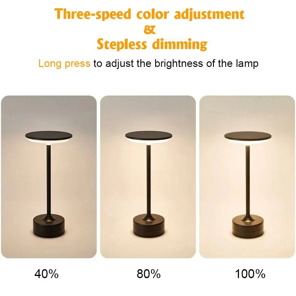 LED Rechargeable Portable Bedroom Table Lamp w/Touch Sensor - Lightify